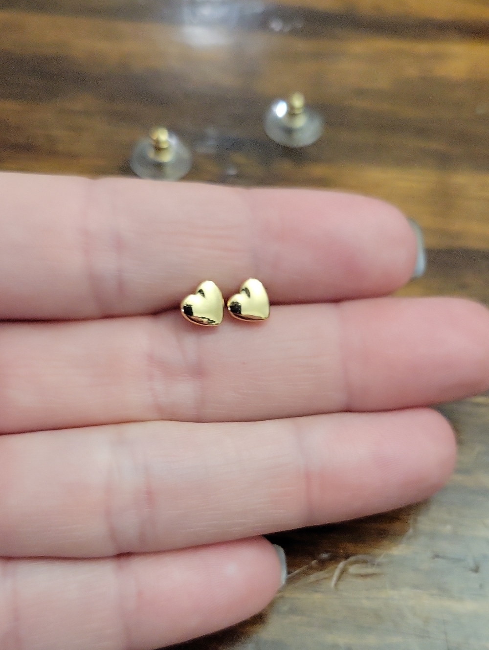 kate spade Gold Heart Stud Earrings - Classic Women's Jewelry